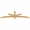 Ekena Millwork Alberta Smooth Timber Gable Bracket, Western Red Cedar, 72"W x 24"H x 1 1/2"D x 3 1/2"F, 8/12 Pitch GBW072X24X0204ALB00SWR - alternate 2
